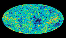 Imagen de la radiación de fondo de microondas por WMAP WMAP