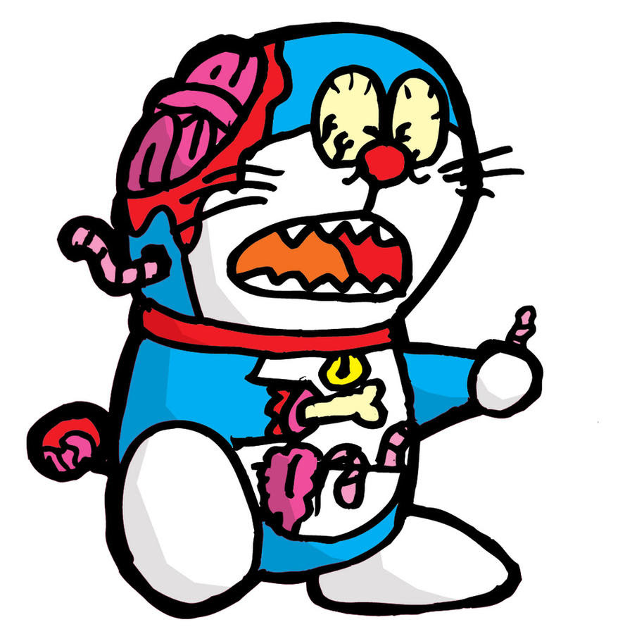15 Gambar  Kartun  Doraemon Zombie  Keren  