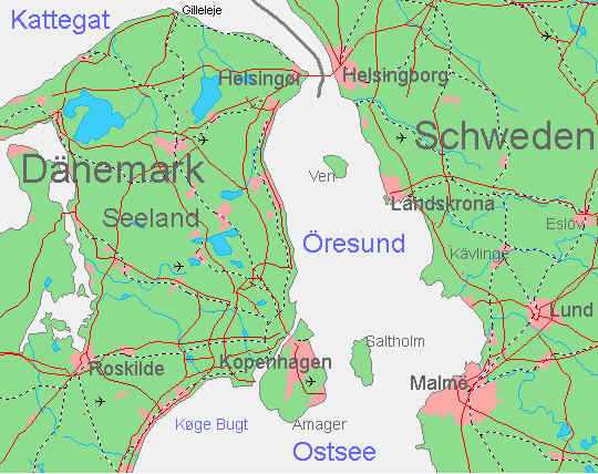 Oresund Bridge Map / File:Map of Öresund between Denmark and Sweden.png