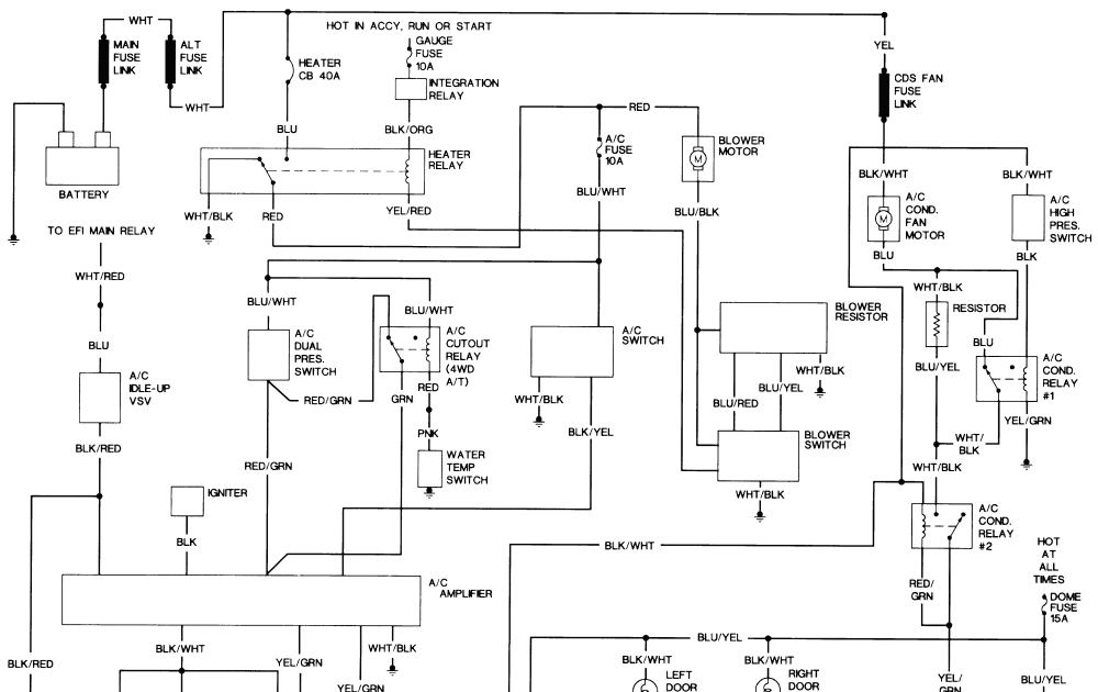1995 22re Wiring Diagram