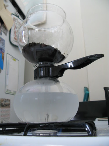 vacuum coffee setup