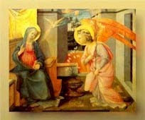 La Anunciación del Ángel a la Virgen María