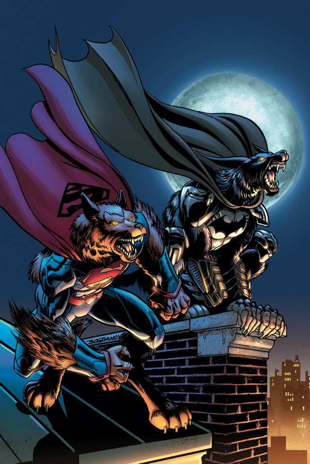 Versiones licántropas de BATMAN/SUPERMAN nº15 por Jon Bogdanove y Alex Sinclair Versiones licántropas de BATMAN/SUPERMAN nº15 por Jon Bogdanove y Alex Sinclair