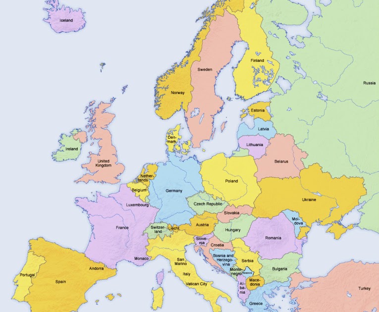 Europas Länder Karta | Karta