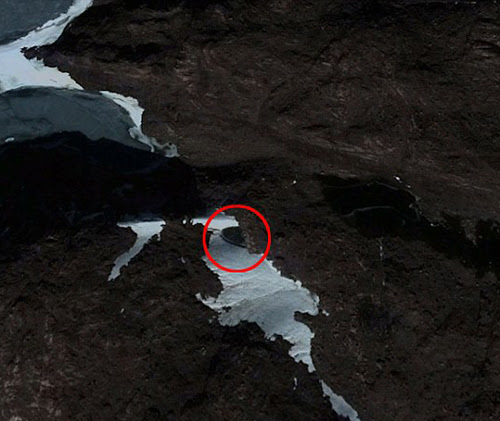 网友在谷歌地图发现南极洲“外星飞碟”