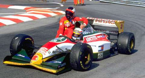 GP de Mônaco de 1993: o italiano Alessandro Zanardi e o austríaco Gerhard Berger