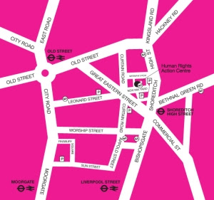Amnesty Human Rights Centre map