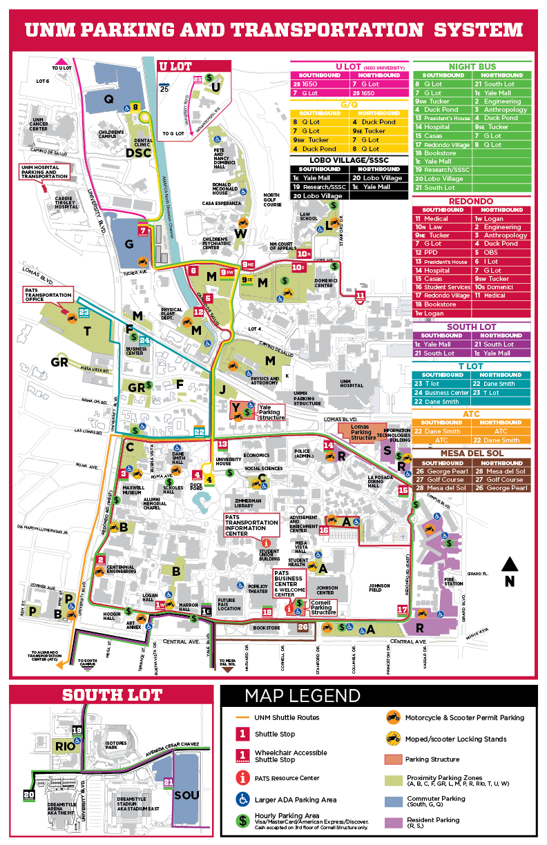 Unm North Campus Map Subway Map