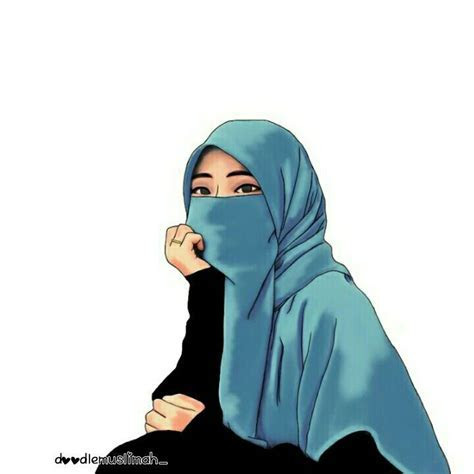 Gambar Kartun Muslimah Bercadar Fotografer Gambar Barumu