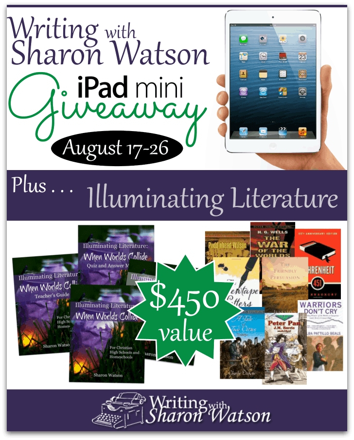 Writing with Sharon Watson Illuminating Literature iPad Mini Giveaway