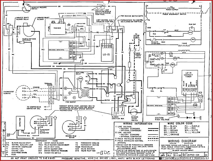 Rheem Ac Wiring Diagram - Home Wiring Diagram
