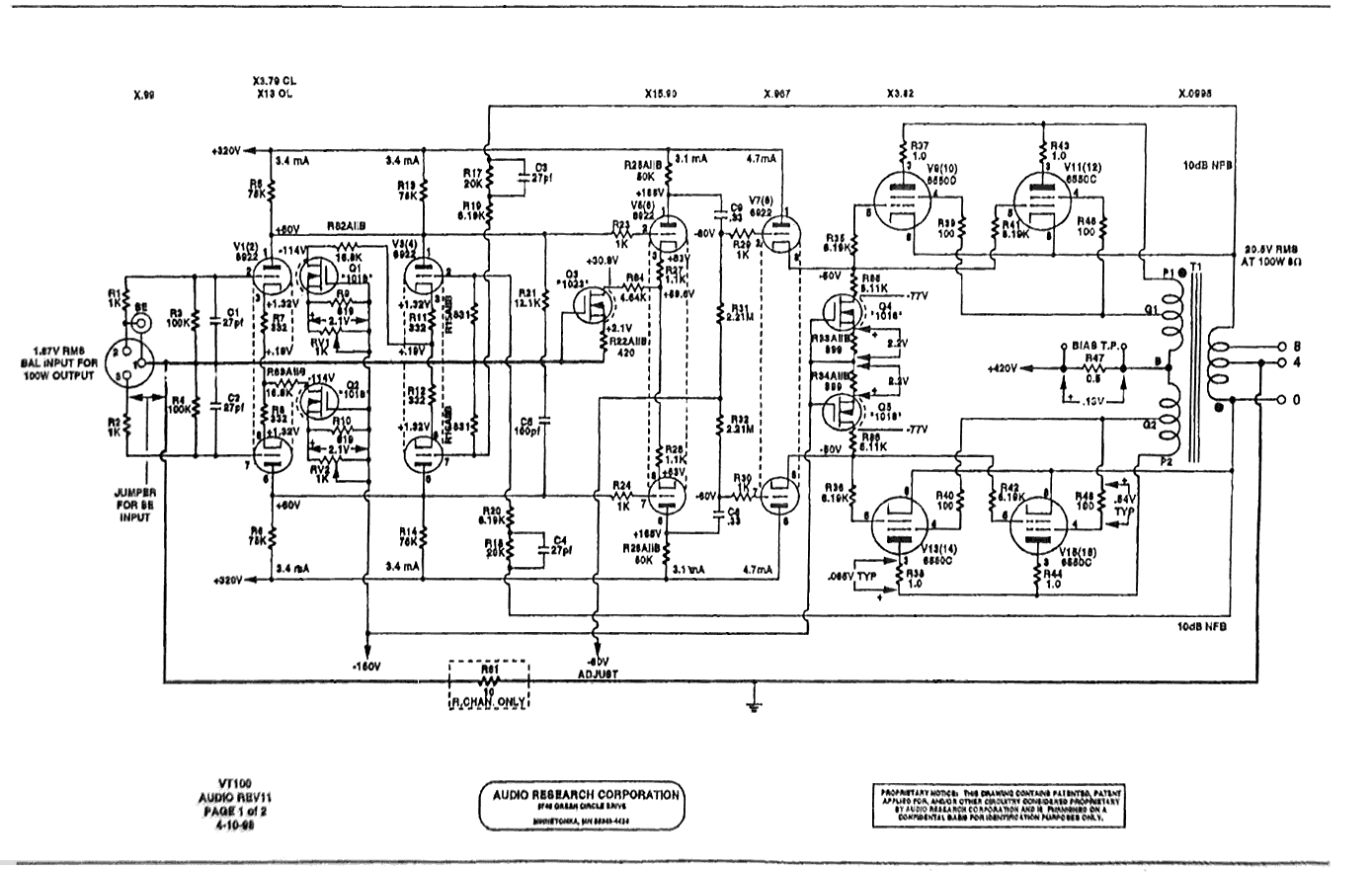 Samson Servo 300 Schematic