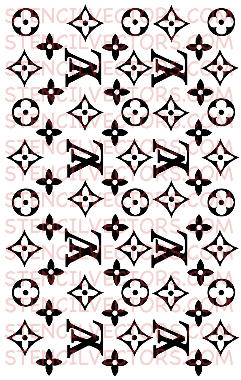 LV square pattern stencil – luxgiftz