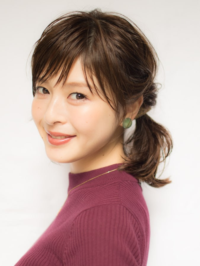 髪型 ミディアム 縛る Marie Pkheidze