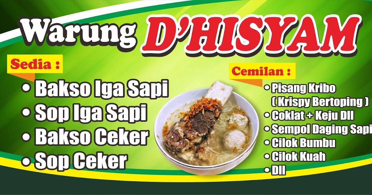 Spanduk Rumah Makan Psd desain banner kekinian