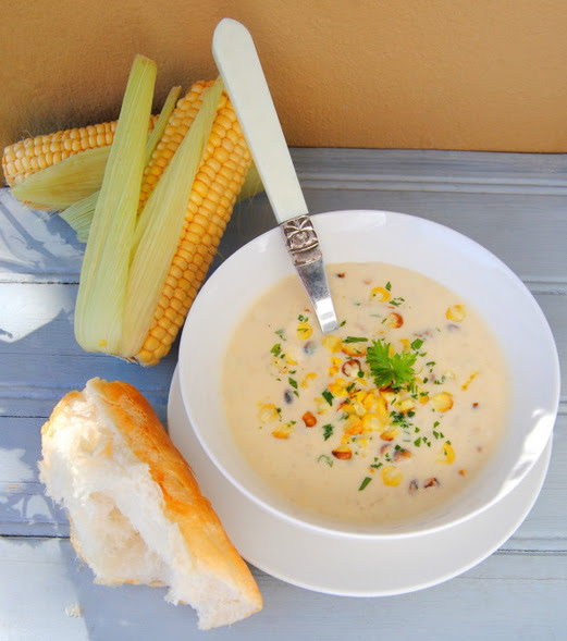 Braaied-Mielie and Chicken Soup: Creamy, with a Hint of Chilli