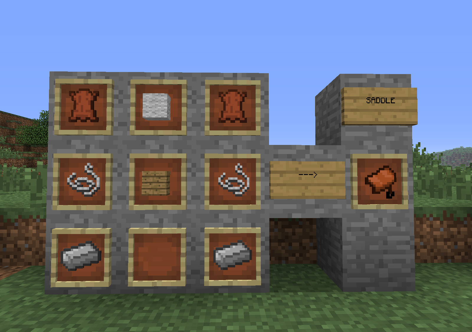 Minecraft Crafting Horse Saddle Terrius V