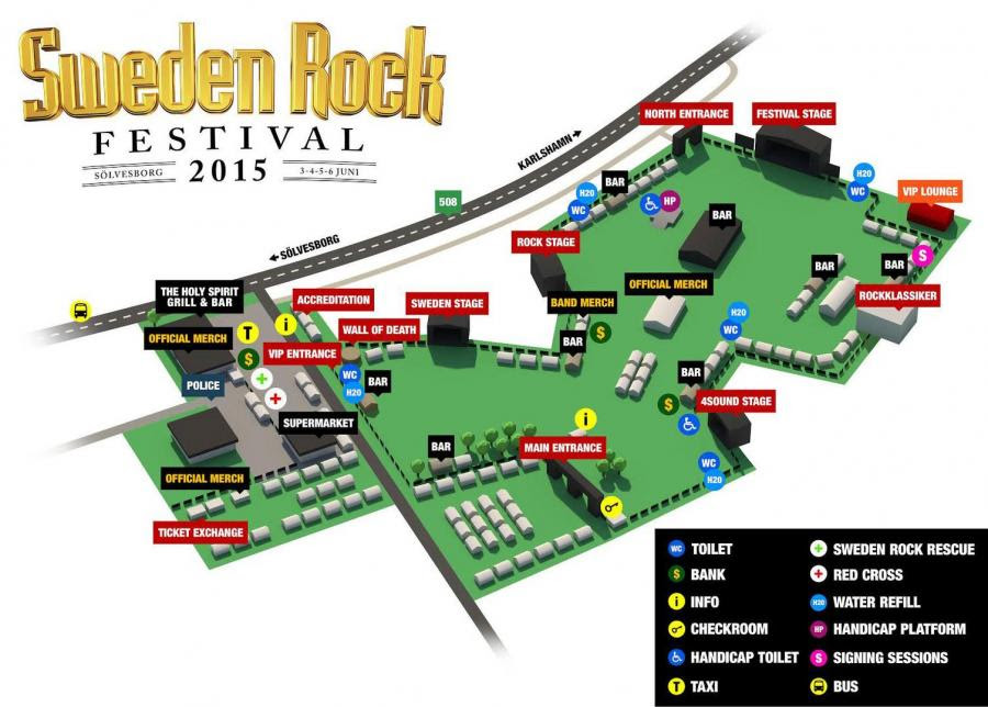 Sweden Rock Karta Karta