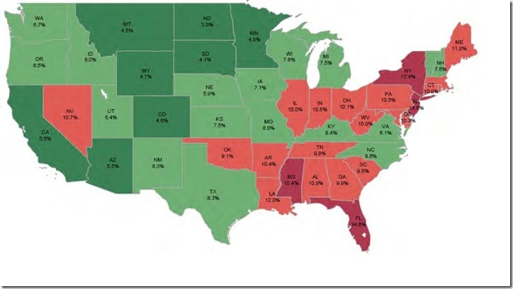 Nov LPS percentage non current state map Nov LPS percentage non current state map