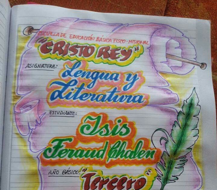 Caratulas Para Cuadernos De Lengua Y Literatura Para Ninas