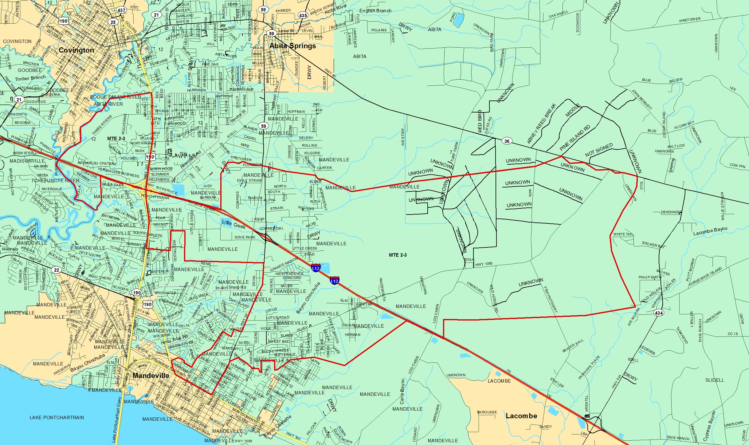 St Tammany Parish Zoning Map - Maps Model Online