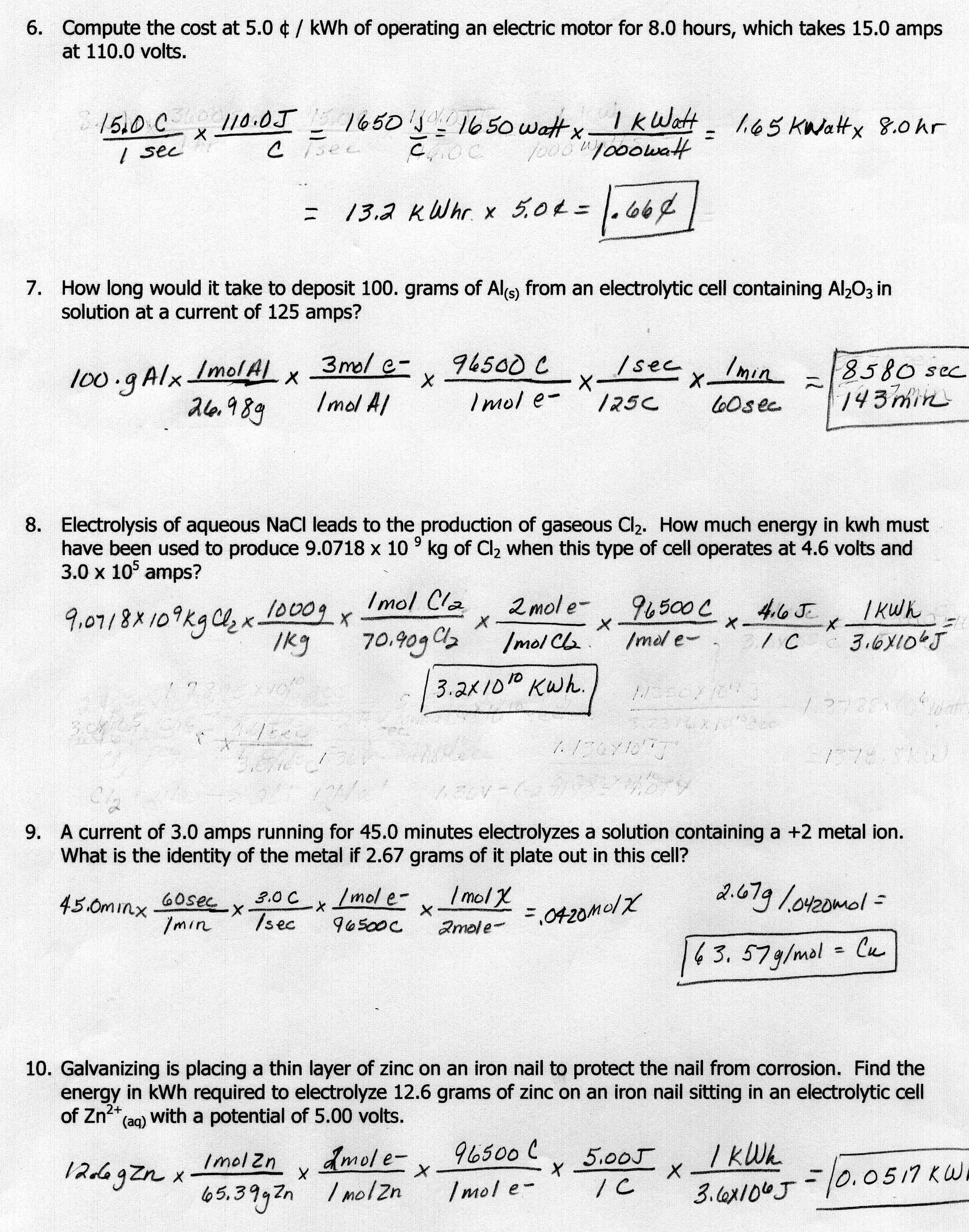 Practice Worksheet Answers Stoichiometry Problems Sumnermuseumdc Org