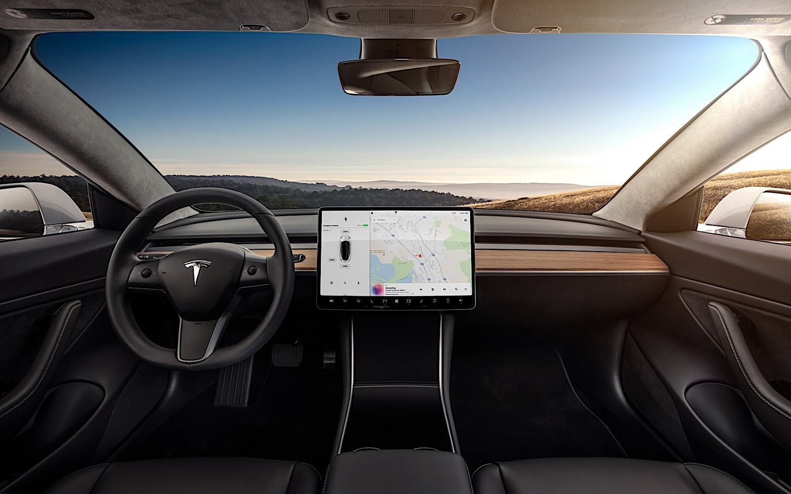 Tesla menu switch