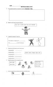 Science Worksheet / Free science resources including experiment