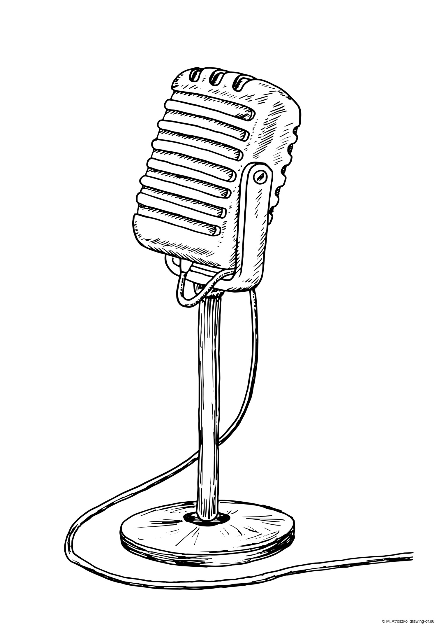 Конденсаторный микрофон рисунок