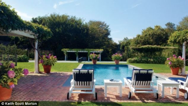 Take a dip: The house comes complete with a swimming pool in the garden
