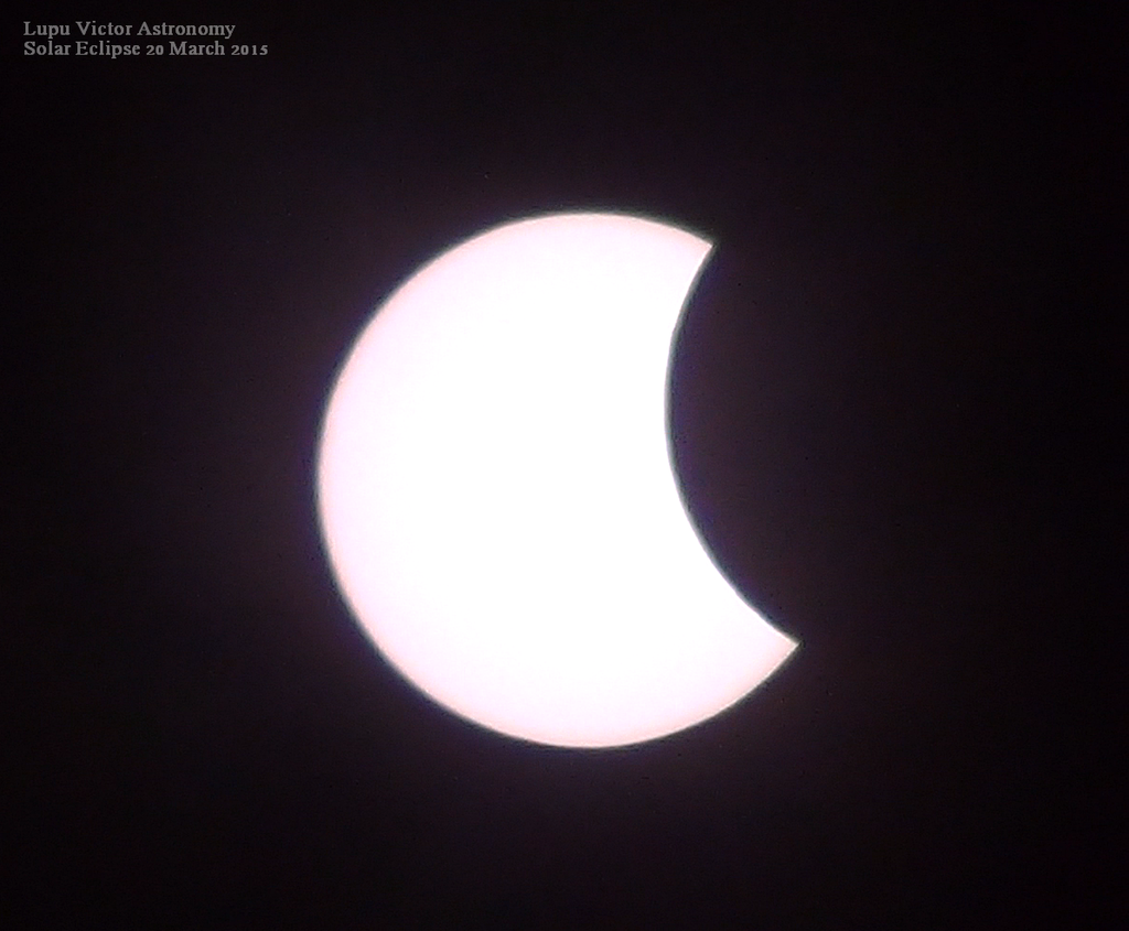 Eclipsa de Soare 20 Martie 2015 prin Telescop.