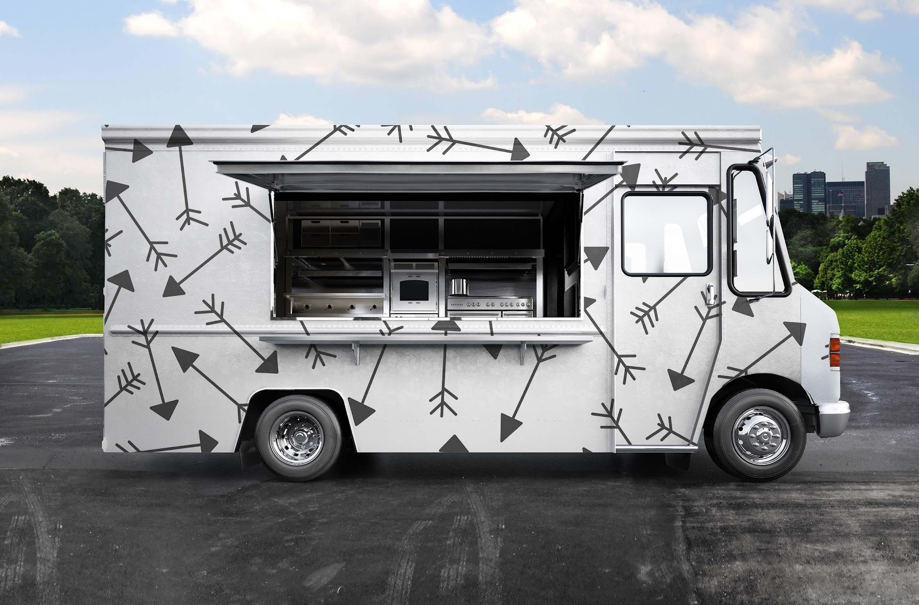 Free 1667 Black Food Truck Mockup Yellowimages Mockups