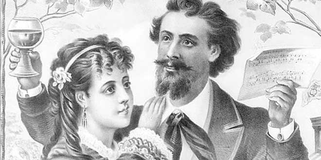 Ilustración de 1873 sobre los valores de los alemanes americanos