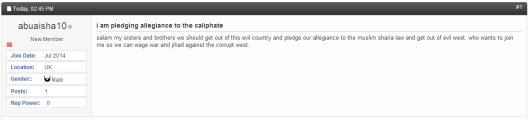 Mail Muslim extremist