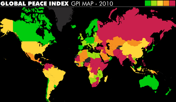 The Map Scroll Global Peace Index 2010