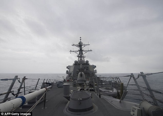 This US Navy photo obtained August 10 shows destroyer USS John S. McCain as it patrols the South China Sea on January 7. The warship on Thursday sailed close to an artificial island built by China as part of a 'freedom of navigation' operation 