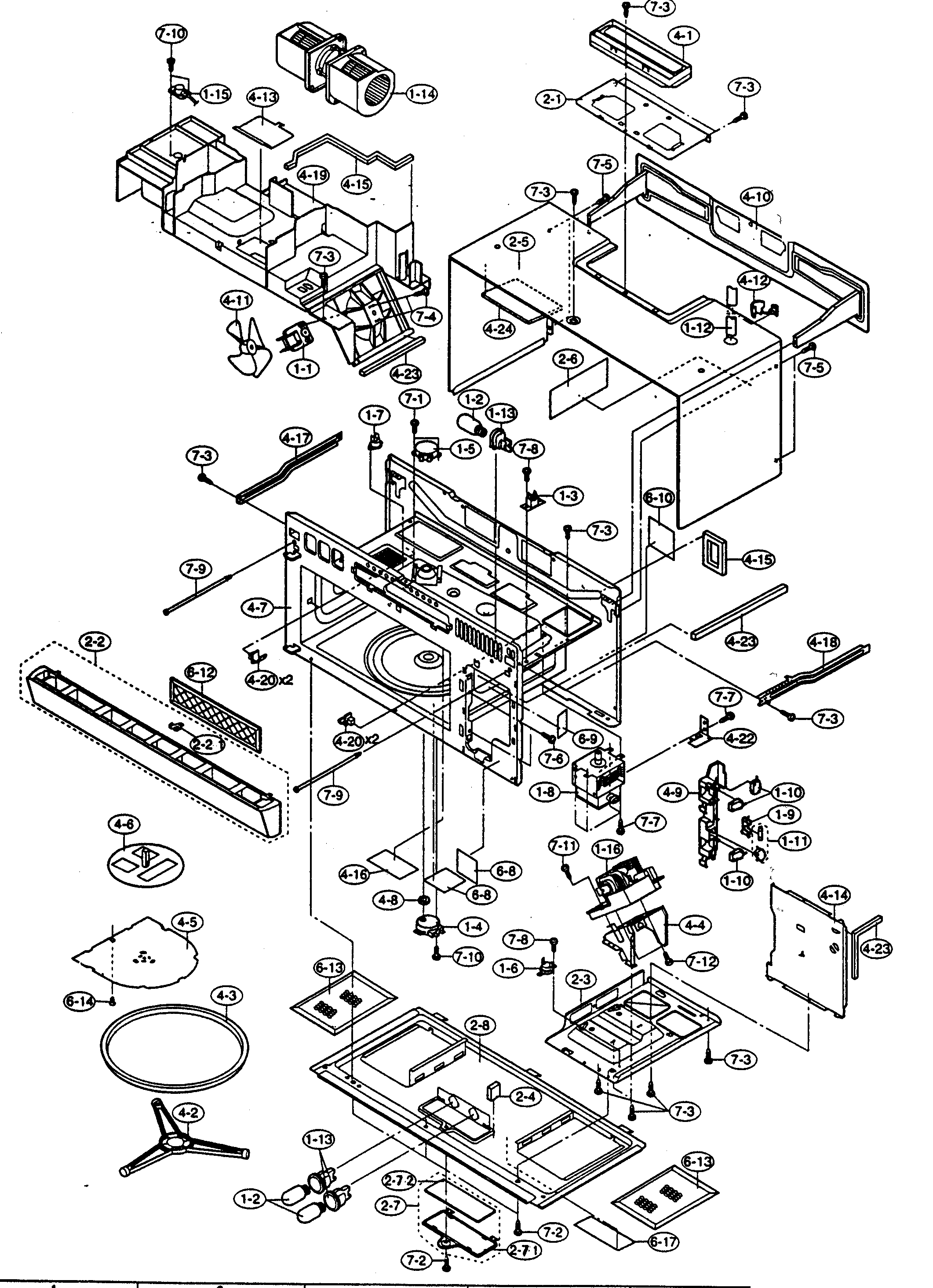 Sharp Microwave Parts Diagram