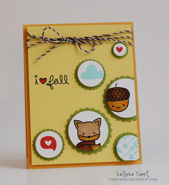 LawnFawn intothewoodsstampedcard latisha
