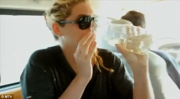 'Disgusting': Ke$ha took a swing of her own urine on her MTV show My Crazy Beautiful Life