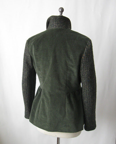 olive cord jacket back
