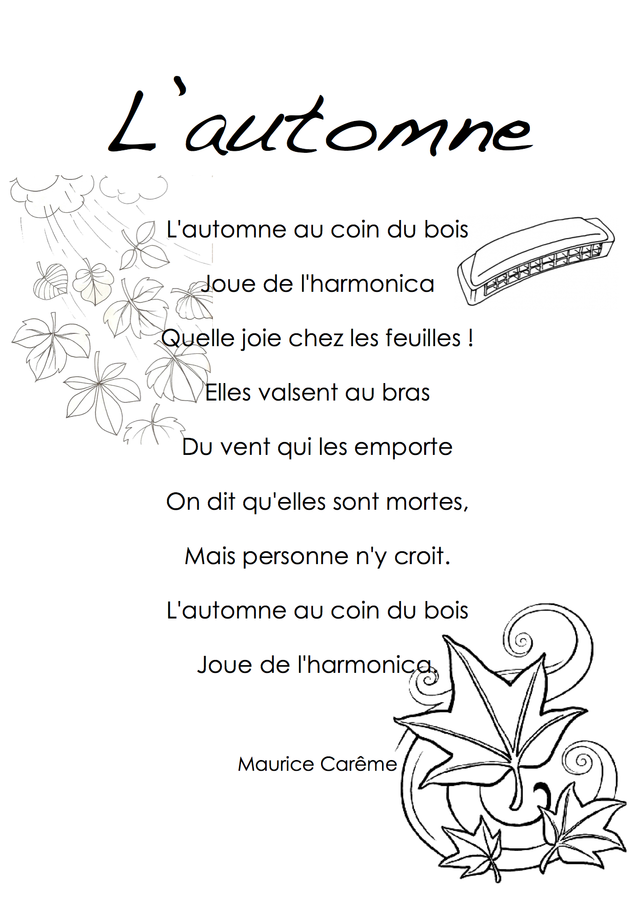 L'automne Au Coin Du Bois Maurice Careme maurice careme automne 570010-Maurice careme automne