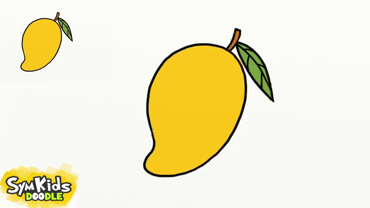 How To Draw A Mango For Kids