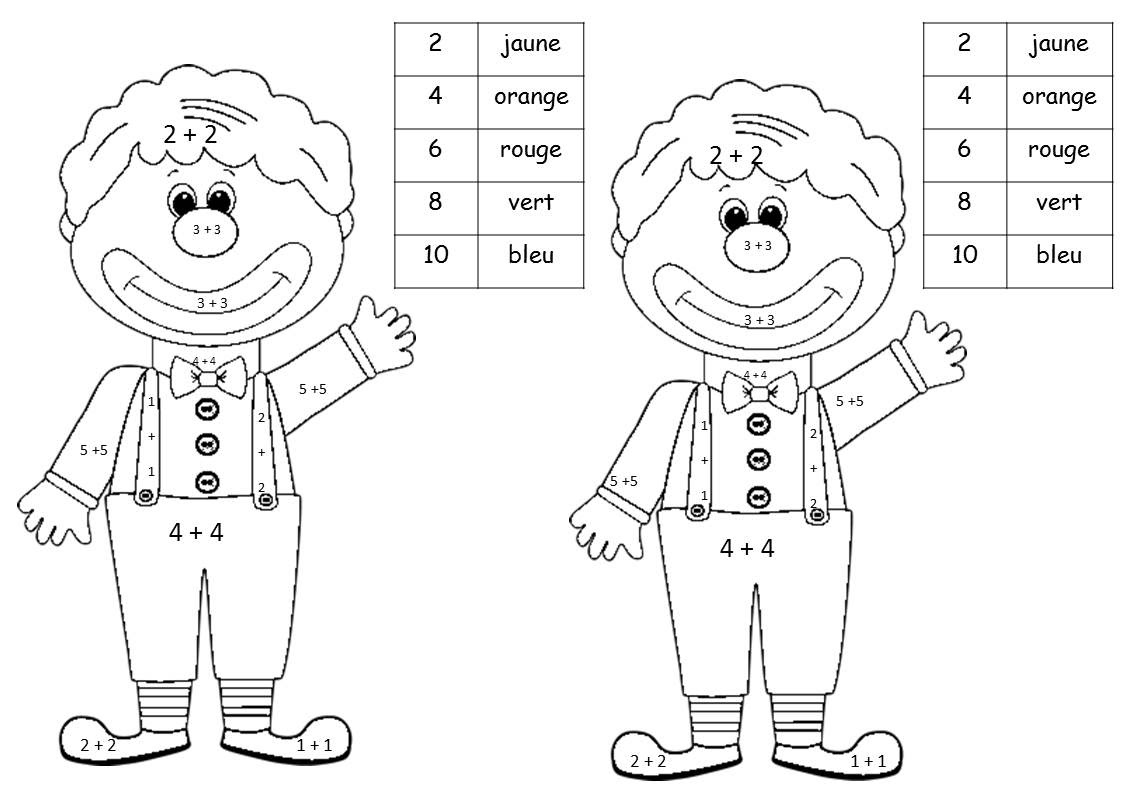 Coloriage Magique Complement A 10 Cp  Haut Coloriage HDImages et