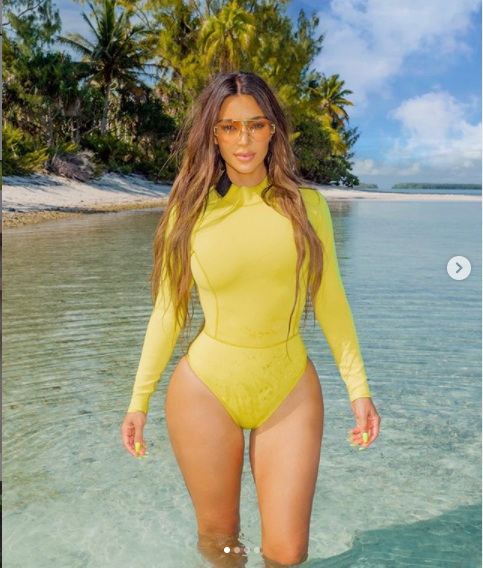 Kim Kardashian flaunts her curves in new bodysuit photos