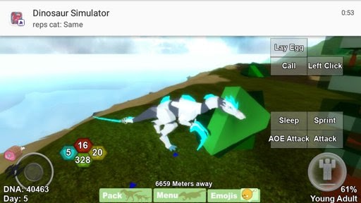 Albino Terror Remodel Animation Glitch Dinosaur Simulator Roblox