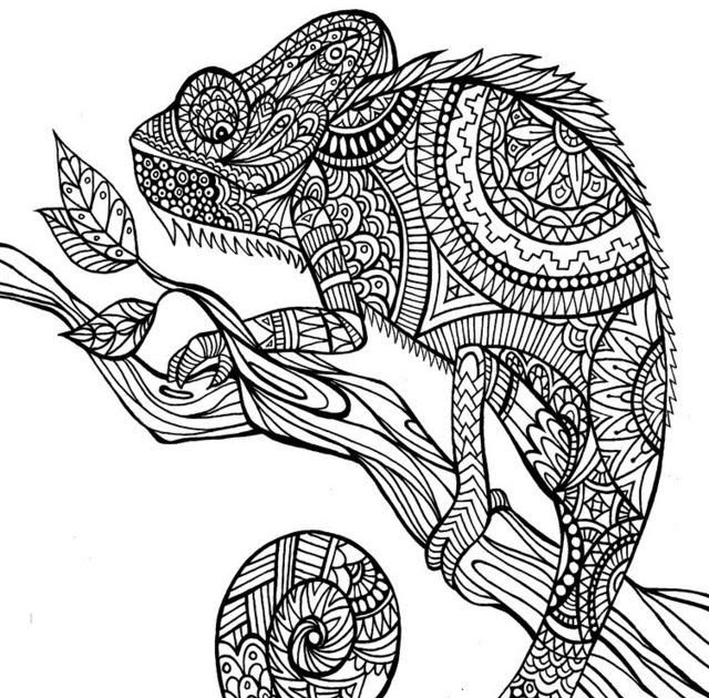 Coloriage Anti Stress Animaux A Imprimer  Coloriage Tigre Mandala