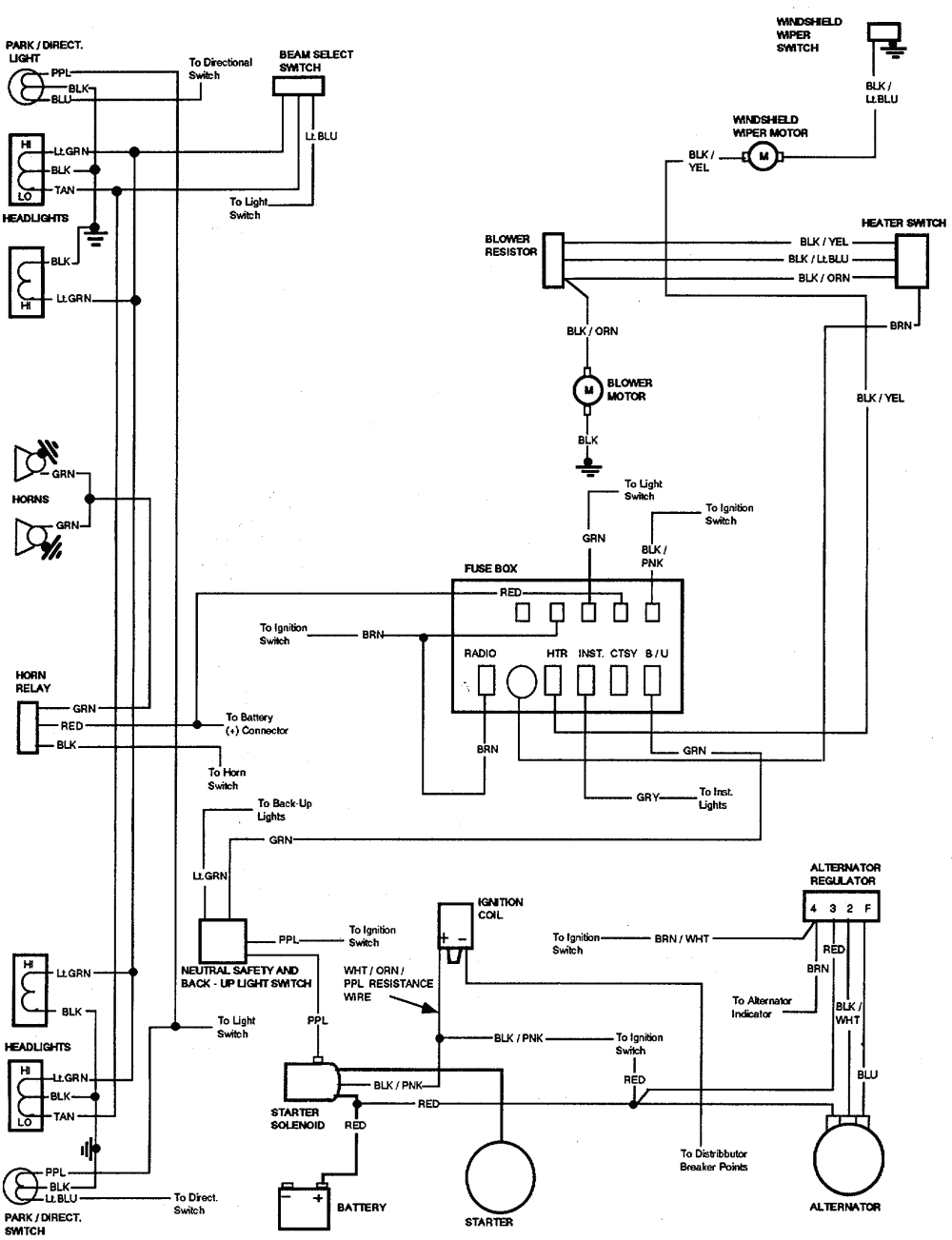 1988 Ford 3 Wire Alternator Wiring Diagram