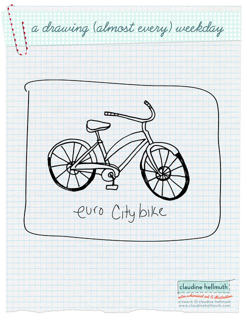 daily drawing - bike week