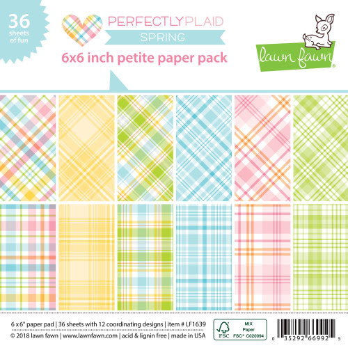 Lawn Fawn Perfectly Plaid Spring Petite Paper Pack 6 x 6 (LF1639)
