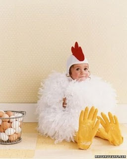 Chicken Costume. If one if my future children ever wants to be a chicken for halloween my life will be complete. #chicken #costume #halloween